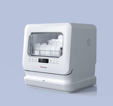 HomeTronix Mini Countertop Dishwasher 3 Place Settings, 6 Programs, LED Display