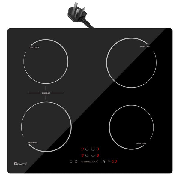 GlONlEN GIT470SP 60cm Plug In Induction Hob 2800W Bridge Zone