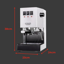 Gaggia Classic E24 Evo Pro Manual Espresso Machine Cherry Red Brass Boiler