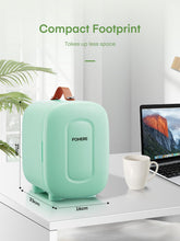 FOHERE Mini Fridge 5L 6 Cans Portable Cooler Warmer AC And DC Compatible White