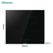 Hisense E6432C 60cm Built In Ceramic Hob 7200W Touch Control Timer Child Lock