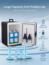 Mini Fridge 15L Thermoelectric Portable AC and DC Cooler Warmer