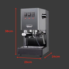 Gaggia Classic E24 Evo Pro Manual Espresso Machine Cherry Red Brass Boiler