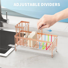 Cisily Sponge Holder For Kitchen Sink Rotatable Spout Black