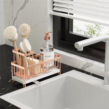 Cisily Sponge Holder For Kitchen Sink Rotatable Spout Black