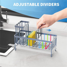 Cisily Sponge Holder For Kitchen Sink Rotatable Spout Black