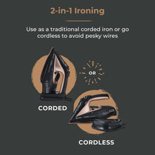 Tower T22008 CeraGlide Cordless Steam Iron With Ceramic Soleplate 2400W Purple