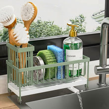 Cisily Sponge Holder For Kitchen Sink Rotatable Spout Black