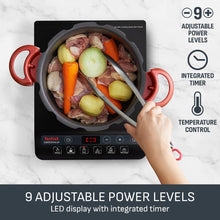 Tefal IH210840 Slim Portable Induction Hob 2100W 6 Functions Black