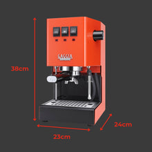 Gaggia Classic E24 Evo Pro Manual Espresso Machine Cherry Red Brass Boiler