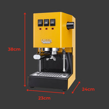 Gaggia Classic E24 Evo Pro Manual Espresso Machine Cherry Red Brass Boiler