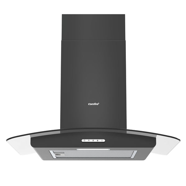 COMFEE' Canopy Hood GLAV17B-60 60cm Curved Glass LED Black
