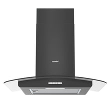 COMFEE' Canopy Hood GLAV17B-60 60cm Curved Glass LED Black