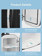 FOHERE Mini Fridge 5L 6 Cans Portable Cooler Warmer AC And DC Compatible White