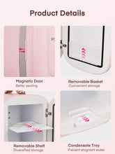 FOHERE Mini Fridge 5L 6 Cans Portable Cooler Warmer AC And DC Compatible White