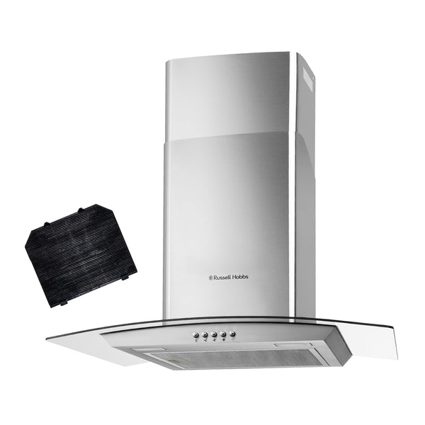Russell Hobbs 60cm Curved Glass Cooker Hood RH60GCH92A1SS