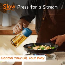 TrendPlain 16oz Glass Olive Oil Sprayer 2 in 1 Black