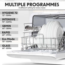 Baridi Mini Portable Tabletop Dishwasher DH72 6L 3 Settings 7 Wash