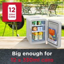 SENSIOHOME 10L Mini Fridge Cooler and Warmer AC DC 12V UK EU Plug