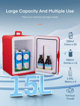 Mini Fridge 15L Thermoelectric Portable AC and DC Cooler Warmer