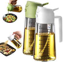 TrendPlain 16oz Glass Olive Oil Sprayer 2 in 1 Black