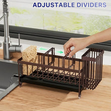 Cisily Sponge Holder For Kitchen Sink Rotatable Spout Black