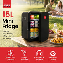 SENSIOHOME 10L Mini Fridge Cooler and Warmer AC DC 12V UK EU Plug