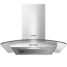 COMFEE' Canopy Hood GLAV17B-60 60cm Curved Glass LED Black