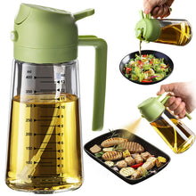 TrendPlain 16oz Glass Olive Oil Sprayer 2 in 1 Black