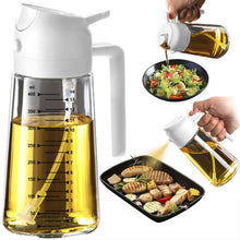 TrendPlain 16oz Glass Olive Oil Sprayer 2 in 1 Black