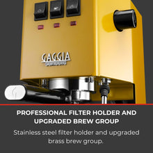 Gaggia Classic E24 Evo Pro Manual Espresso Machine Cherry Red Brass Boiler