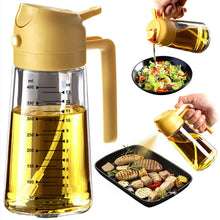 TrendPlain 16oz Glass Olive Oil Sprayer 2 in 1 Black