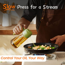 TrendPlain 16oz Glass Olive Oil Sprayer 2 in 1 Black