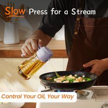 TrendPlain 16oz Glass Olive Oil Sprayer 2 in 1 Black