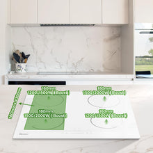 GlONlEN GIT470SP 60cm Plug In Induction Hob 2800W Bridge Zone
