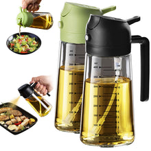 TrendPlain 16oz Glass Olive Oil Sprayer 2 in 1 Black