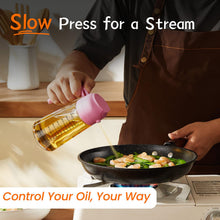 TrendPlain 16oz Glass Olive Oil Sprayer 2 in 1 Black