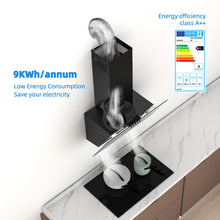 FIREGAS 60cm Angled Chimney Cooker Hood With LED Lights