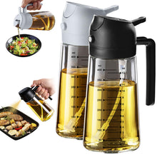 TrendPlain 16oz Glass Olive Oil Sprayer 2 in 1 Black
