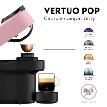 Nespresso Vertuo Pop by De'Longhi ENV90.P Pink 6 Cup Sizes