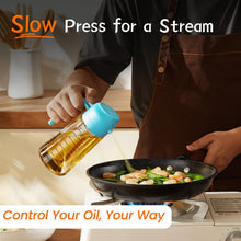 TrendPlain 16oz Glass Olive Oil Sprayer 2 in 1 Black