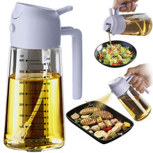 TrendPlain 16oz Glass Olive Oil Sprayer 2 in 1 Black