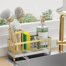 Cisily Sponge Holder For Kitchen Sink Rotatable Spout Black