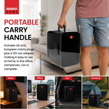SENSIOHOME 10L Mini Fridge Cooler and Warmer AC DC 12V UK EU Plug