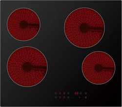 Cookology 60cm Electric Ceramic Hob 4 Zone 6000W Touch