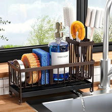 Cisily Sponge Holder For Kitchen Sink Rotatable Spout Black