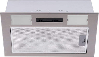 SIA UC52SI 52cm Silver Built In Cupboard Canopy Cooker Hood Extractor Fan