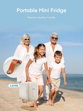 FOHERE Mini Fridge 5L 6 Cans Portable Cooler Warmer AC And DC Compatible White