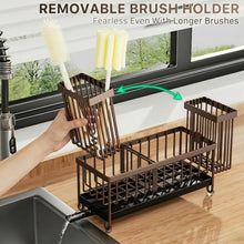 Cisily Sponge Holder For Kitchen Sink Rotatable Spout Black