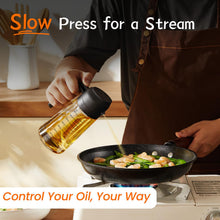 TrendPlain 16oz Glass Olive Oil Sprayer 2 in 1 Black